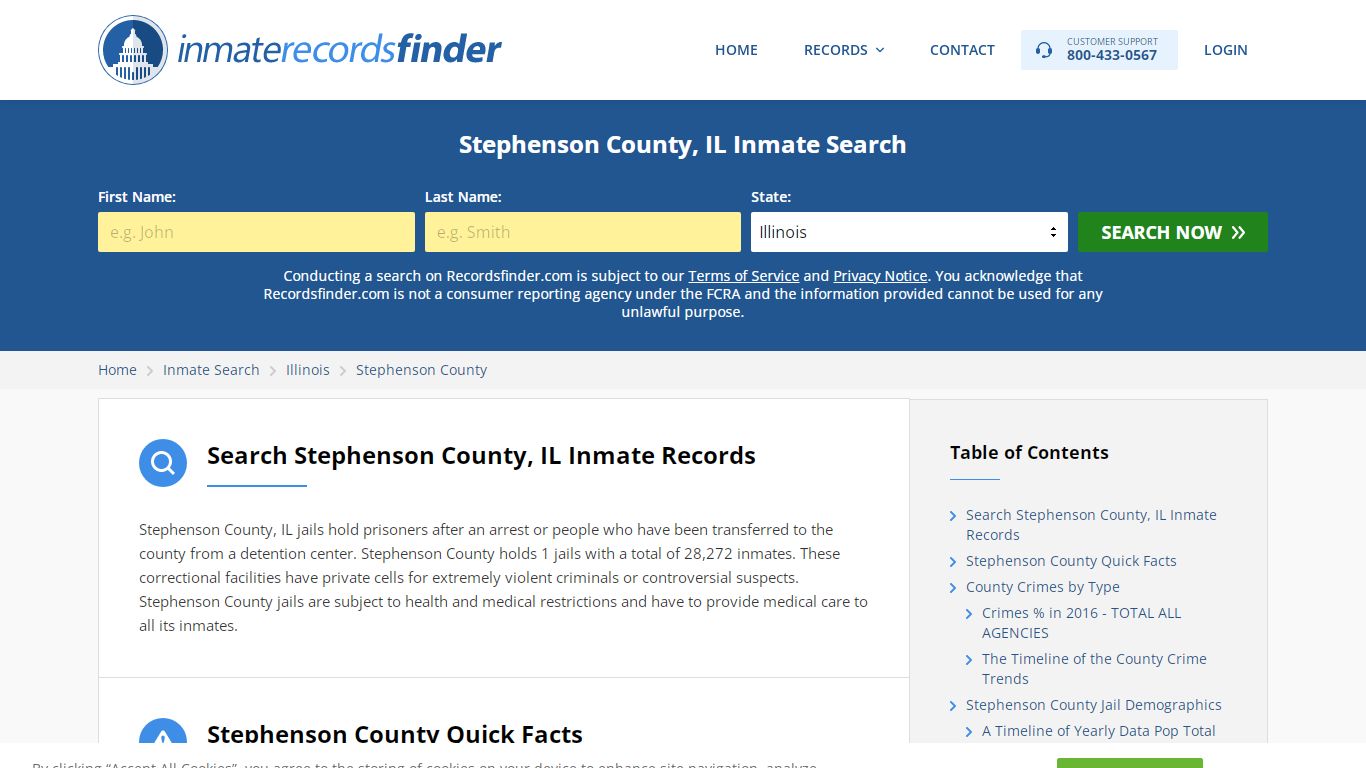 Stephenson County, IL Inmate Lookup & Jail Records Online