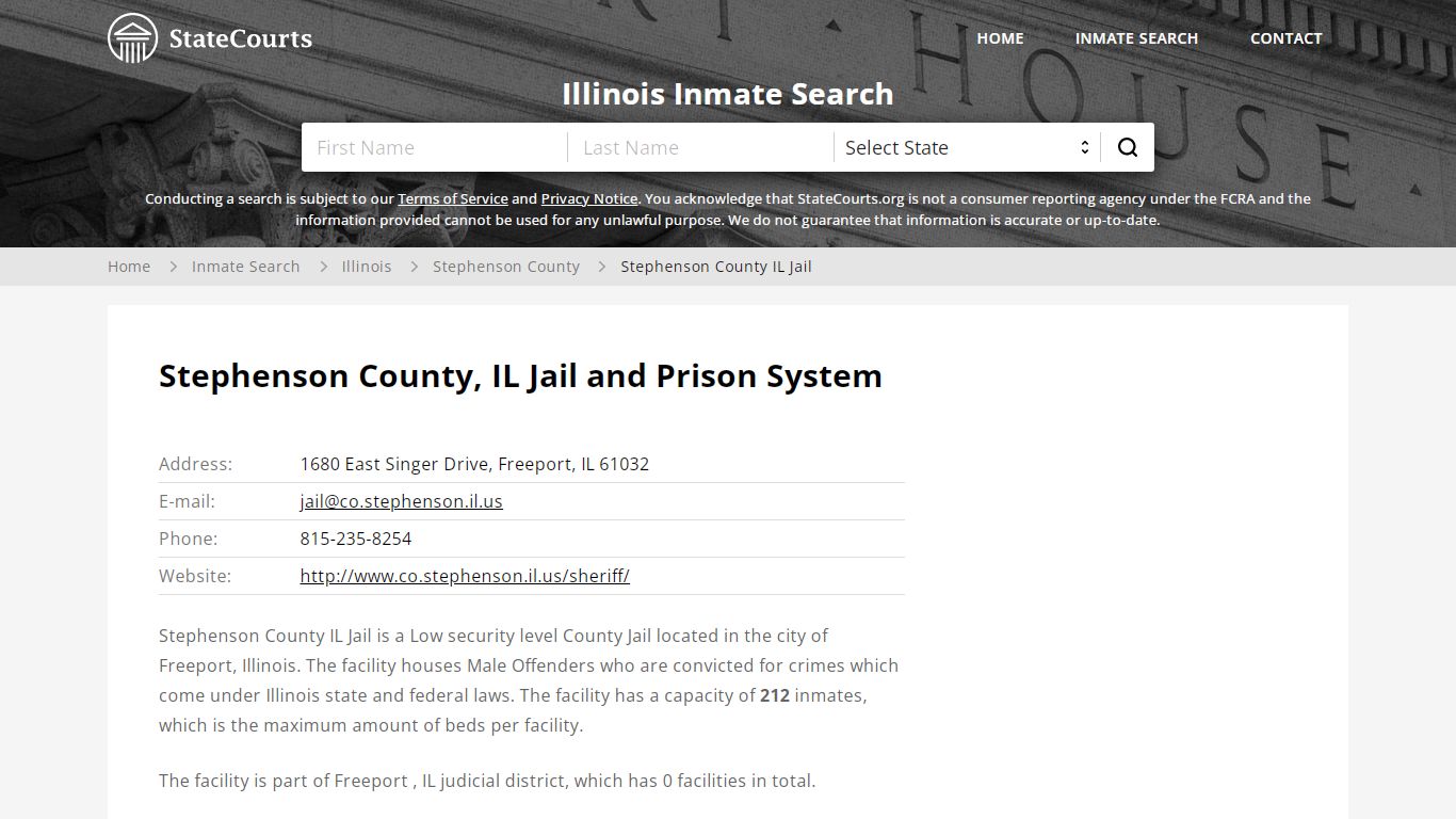 Stephenson County IL Jail Inmate Records Search, Illinois ...